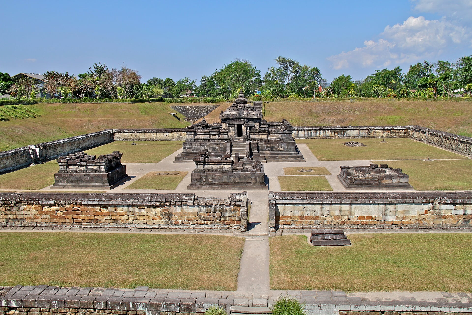Sambisari Temple complex and its sunken landscape